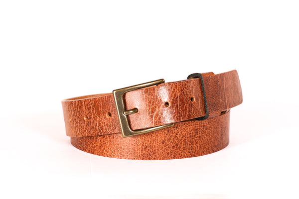 Water Buffalo Leather Belt - Antique Brown – Hoofbeat Designs Leather Co.