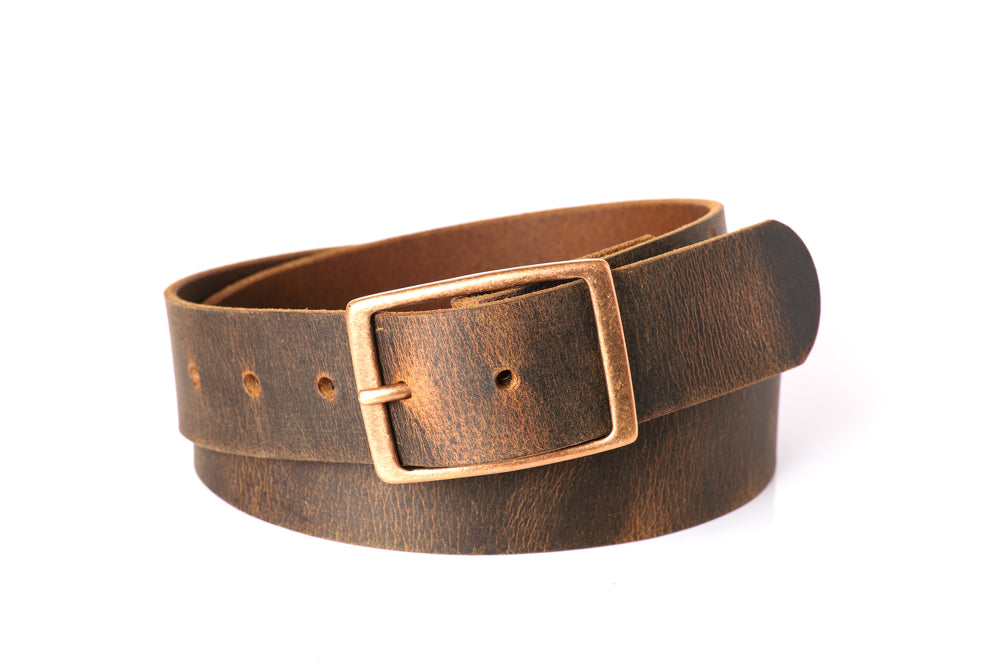 Copper Brown Wide Leather Belt Women Wide Leather Belt Wide 