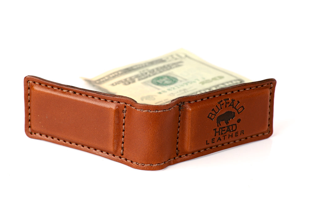 Faux Leather Money Clip Wallet, Duck, Personalized Engraving Included