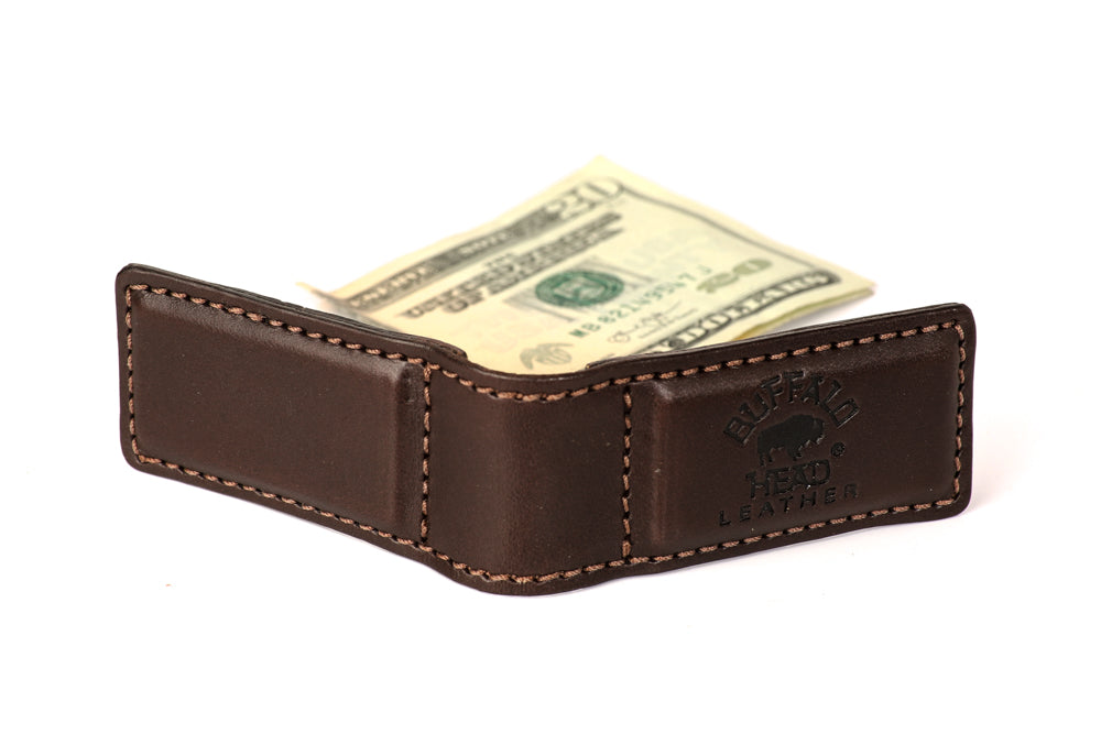 Dark Brown Money Clip Wallet